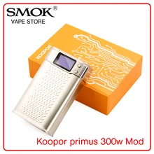 Smok KOOPOR Primus 300 Вт TC коробка мод TC/VW режимы Koopor 300 Вт 510 резьба электронная сигарета мод подходит для TFV12 танк