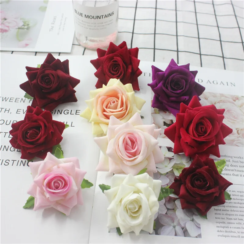

European Touch Real Latex Rose Silk Artificial Flower Bouquet Bridal Bridesmaids Hydrangeas Flower Wedding Home party Decoration