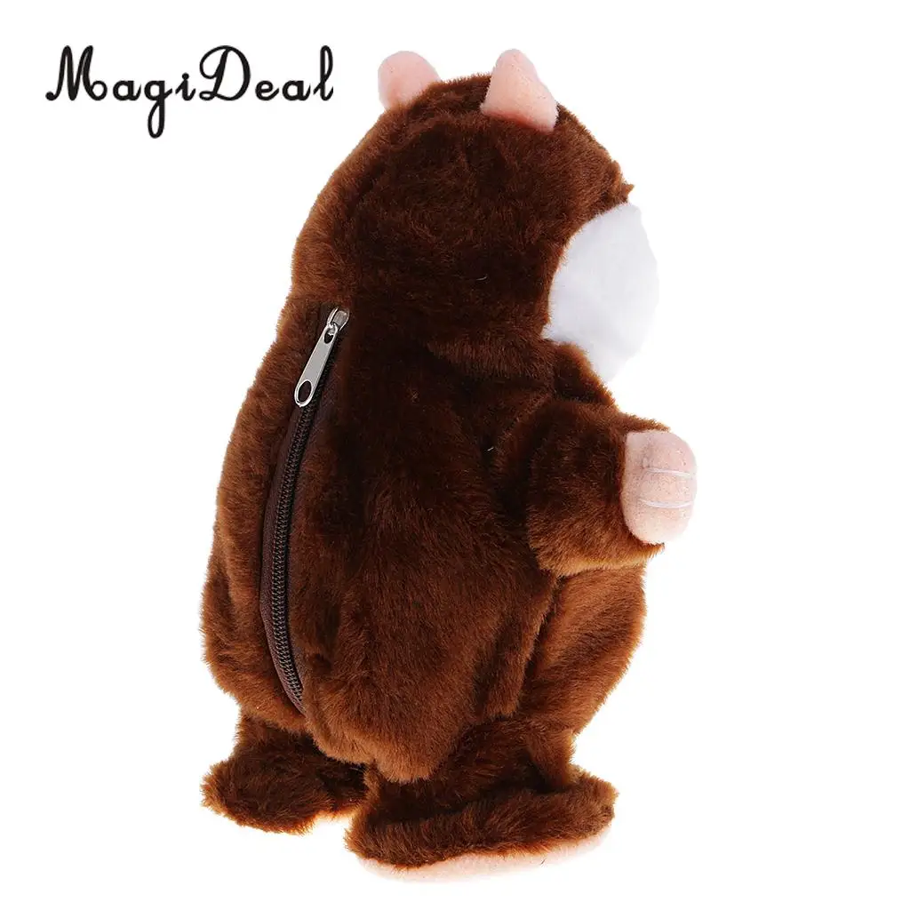 MagiDeal Cute Talking Walking Singing Hamster Mouse Pet Plush Toy Sound Mimic Recorder for Children Baby Kids Toy Gift