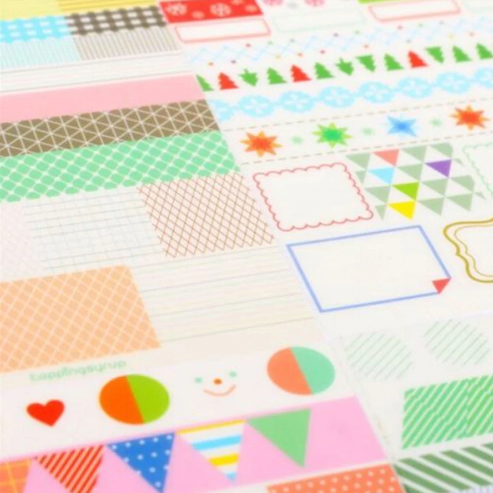 Wholesale Hot Sale Diary Book Decor Paper Planner Stickers Transparent Calendar Scrapbook 6Pcs/Set