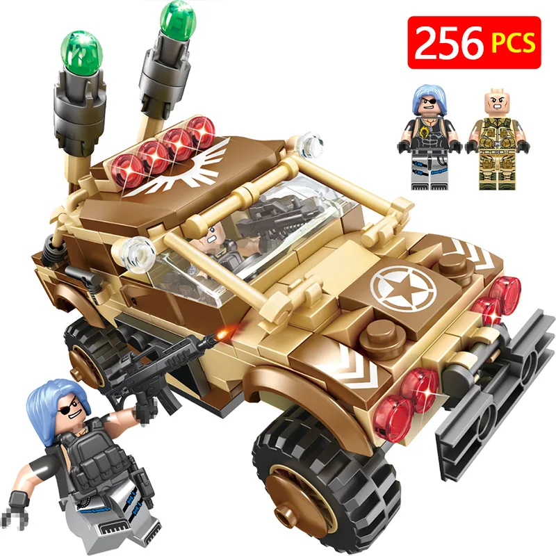 

Military Series Building Blocks Compatible LegoINGLY Special Troops Mortar Car DIY Children Birthday Present Creative Plaything