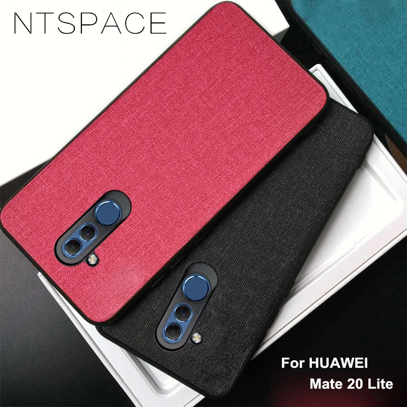 Тканевый чехол в стиле ретро для телефона Huawei Mate 20 Lite Pro Business Man Мягкая силиконовая