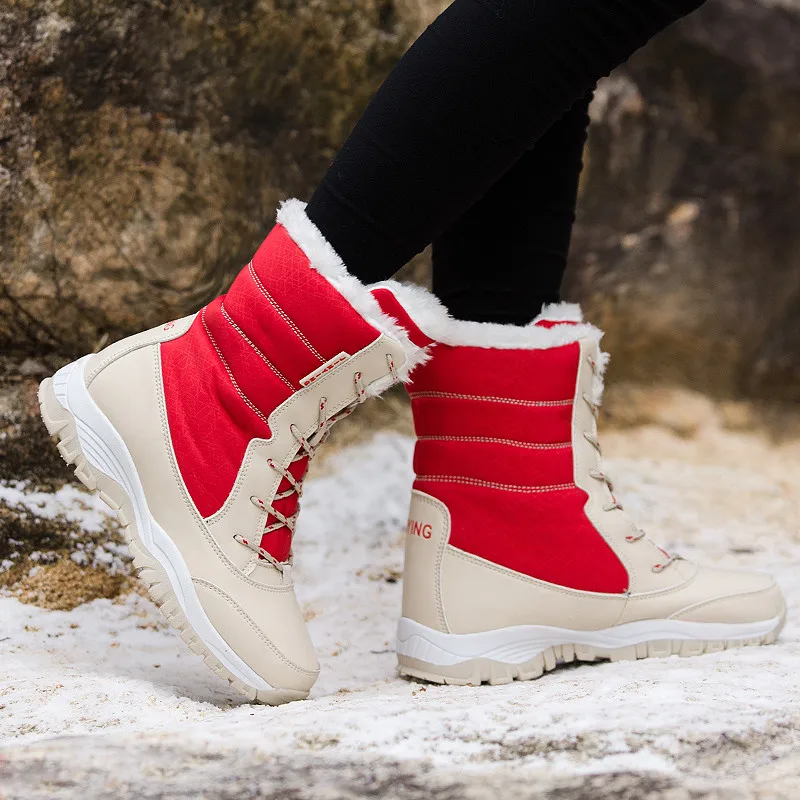 

FANCIHAWAY HighTop Outdoor Big Size Women Hiking Shoes Girl Winter Keep Warm Walking Jogging Shoes Sport Boots Climbing Sneakers