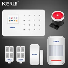 Kerui G18 100 Наборы GSM сигнализация TFT Android IOS приложение сенсорная клавиатура Android ISO приложение Умный дом Охранная сигнализация DIY