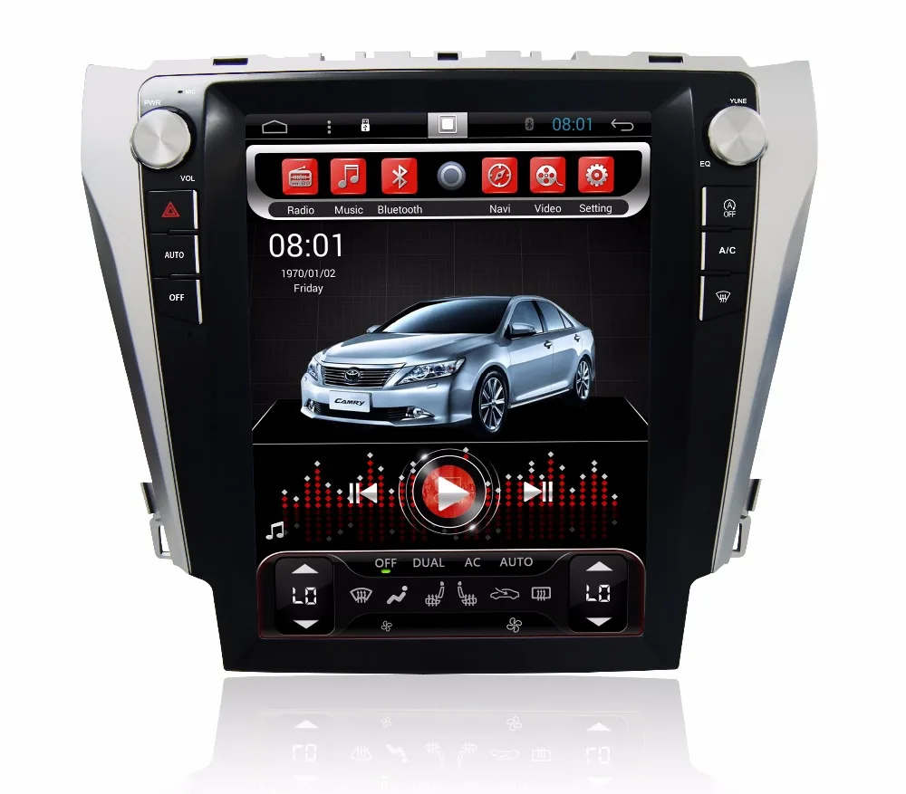 Otojeta вертикальный экран tesla четырехъядерный 32 ГБ rom rockchip px3 Android 7,1 Автомобильный мультимедийный плеер радио для Toyota Camry 2012