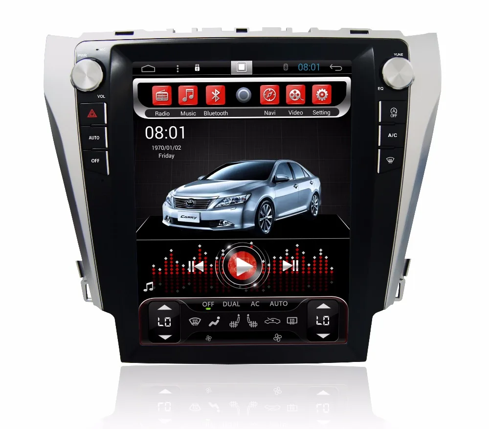 Top Otojeta vertical screen tesla quad core 32gb rom rockchip px3 Android 7.1 Car Multimedia Player Radio for Toyota Camry 2012-2015 0