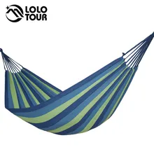 Утолщенный парусиновый гамак для отдыха на открытом воздухе, кемпинга с привязкой, мебель, синий, зеленый, синий