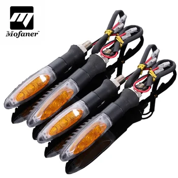 

4pcs 12V Black Motorcycle Motorbike LED Turn Signal Indicator Amber Light Bendable UNBreak Lamps