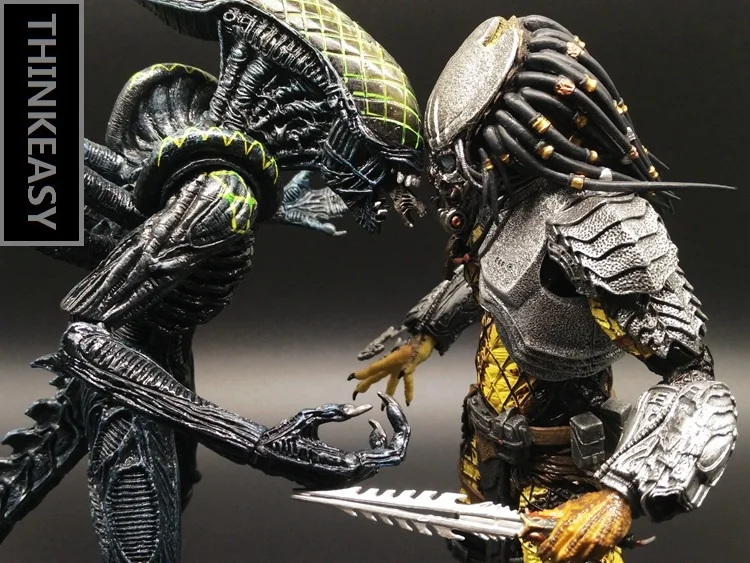 Aliens vs Predator AVP Ganso Lone wol Joint can move doll movie Person Model Decoration figure Toys gift computer table decorate