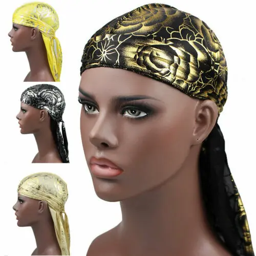 Мужская Байкерская шапка с галстуком бабочкой Durag Bandanna спортивные шапки