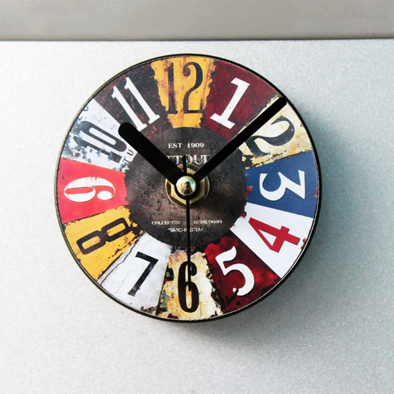 Ретро 3D цифры магнитные часы на холодильник креативные магнитные наклейки европейские круглые часы держатель сообщения кухонный декор для холодильника