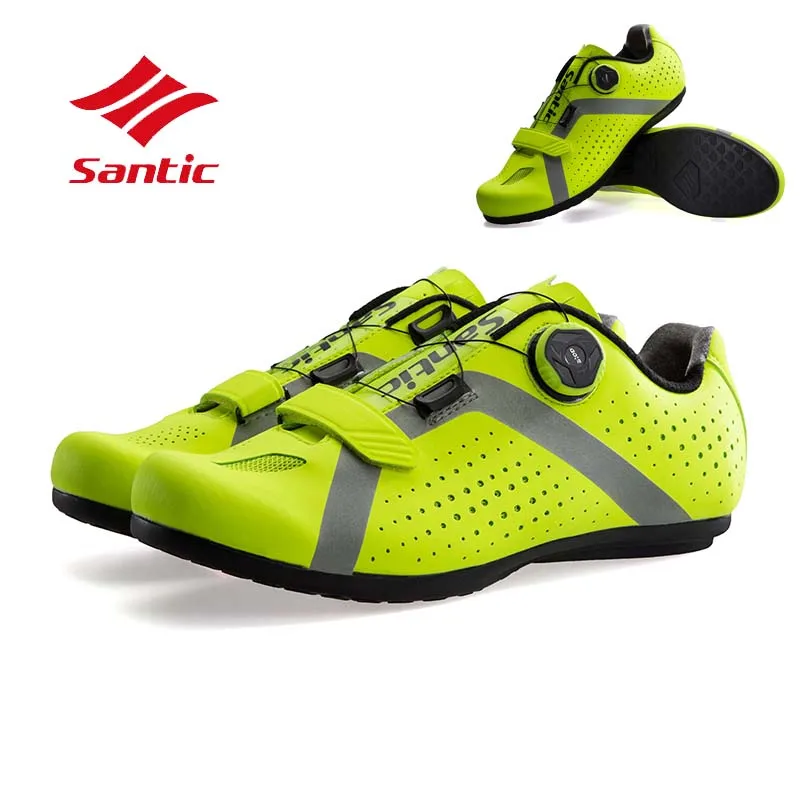 Santic Non Lock Sports Road Riding Cycling Shoes Men Non slip Comfortable Bicycle Shoes