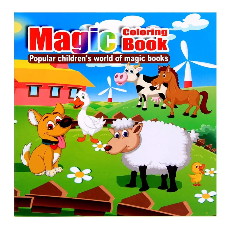us 3 0 farm animals cartoon puzzle book coloring book childrens intelligence development parent child interaction interest cultivation on farm animals book
