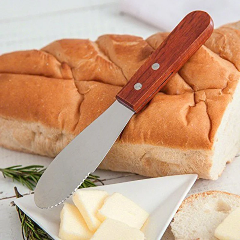  Butter Scraper Kitchen Butter Spatula Household Serrated Cream Knife Cheese Knife Kitchen Tools Gad