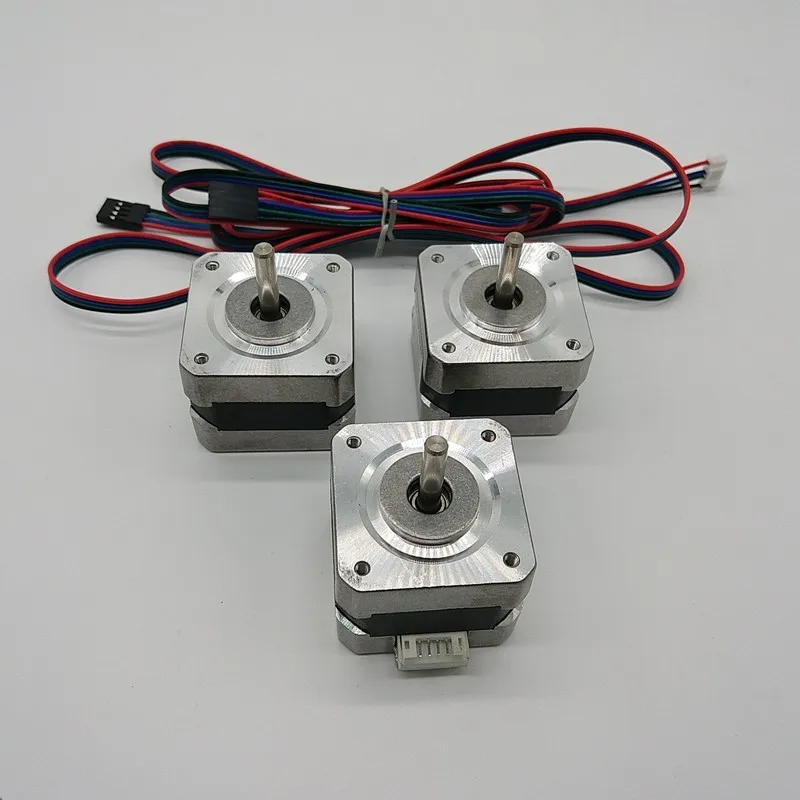 

Free Shipping 3pcs Nema17 1.3A 28Ncm 40Oz-in 12V Stepper Motor 4-Lead for 3D Printer CNC Prusa Rostock with 1M Dupont Line