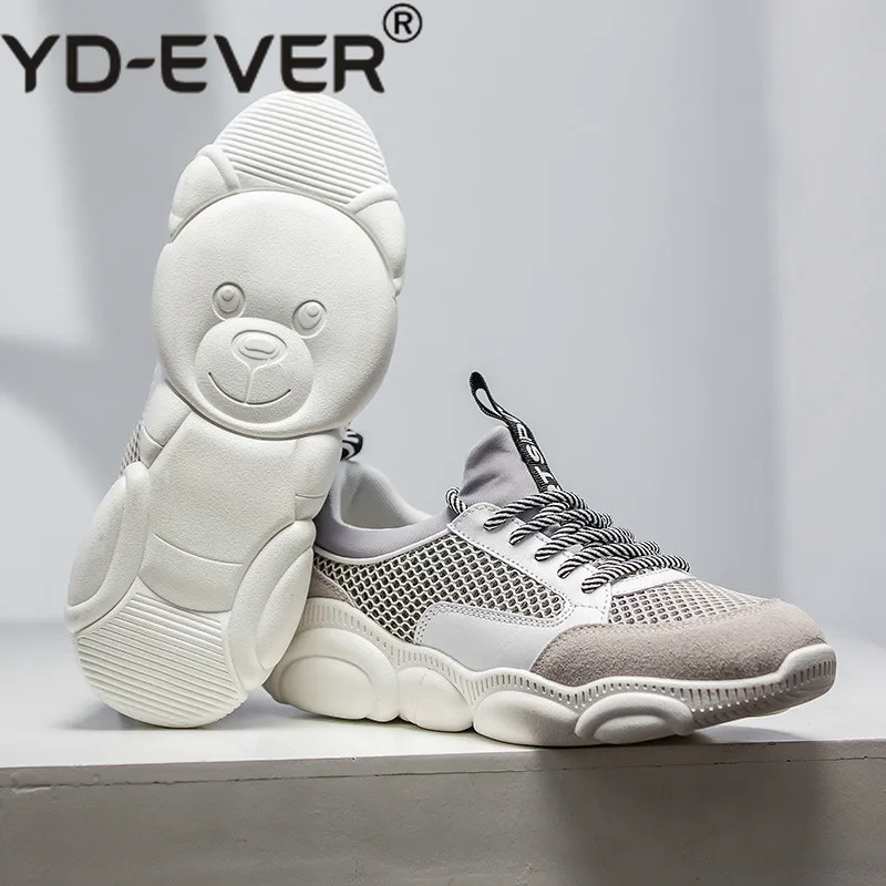 

2019 New Trend Men Sneakers Men Bear Bottom Casual Shoes Men Top Quality Lace Up comfortable Breathable luxury Sport Shoes