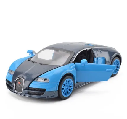 Высокая симуляция 1:32 Bugatti Veyron гоночная модель автомобиля из сплава акустооптические транспортные средства модель автомобиля Классическая Детская игрушка Подарки - Цвет: C