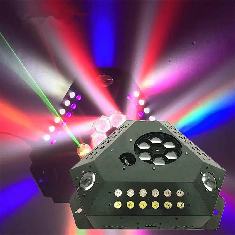 

Colorful RGB DMX512 LED Disco Beam Light 6leds Bee Eye Party Lights Bar Lighting Dj Professional Stage Projector Moving Head