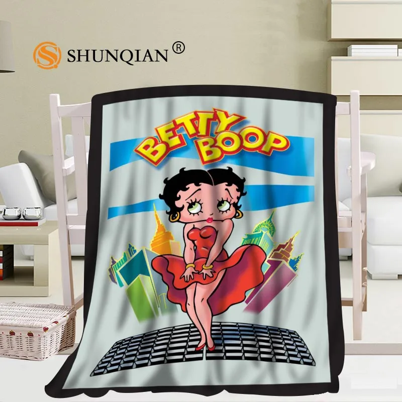 Изготовленное на заказ одеяло Betty Boop для путешествий домашнее ТВ повседневное расслабляющее для семьи мягкое пушистое теплое одеяло - Цвет: Blanket