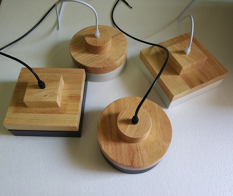  [YGFEEL] Modern Restaurant Pendant Lights Solid Wood Pendant Lamp Study Reading Lighting Indoor Bed - 32836424072