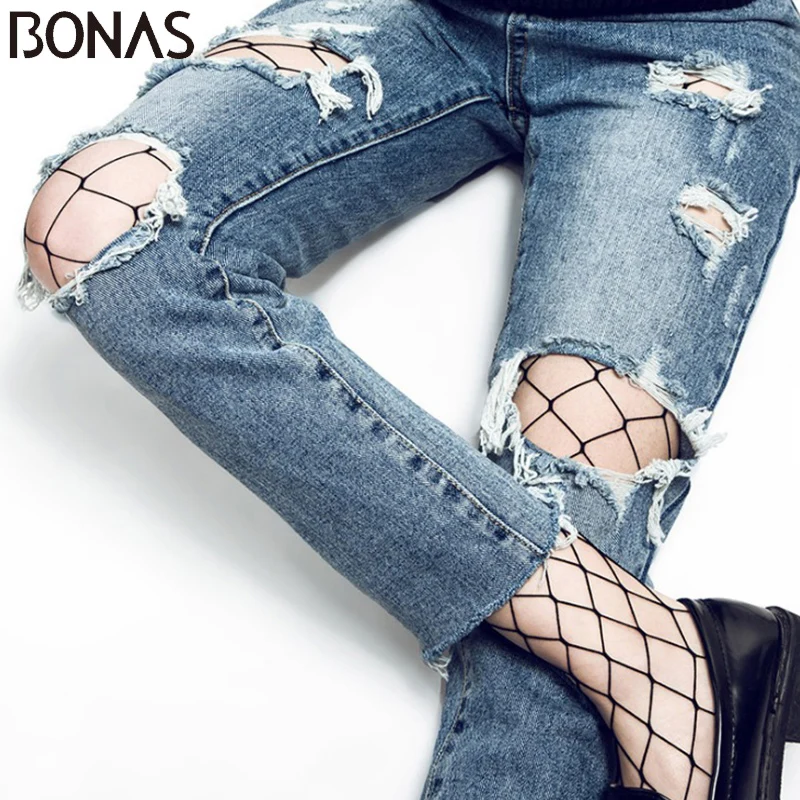 BONAS 3 шт. Микс распродажа черные колготки с открытым шаговым швом + один большой