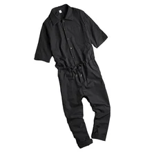 Летние мужские s хип-хоп танцевальные комбинезоны с завязками мужские мешковатые брюки "Карго" комбинезоны мужские карго цельные рабочие брюки D91302