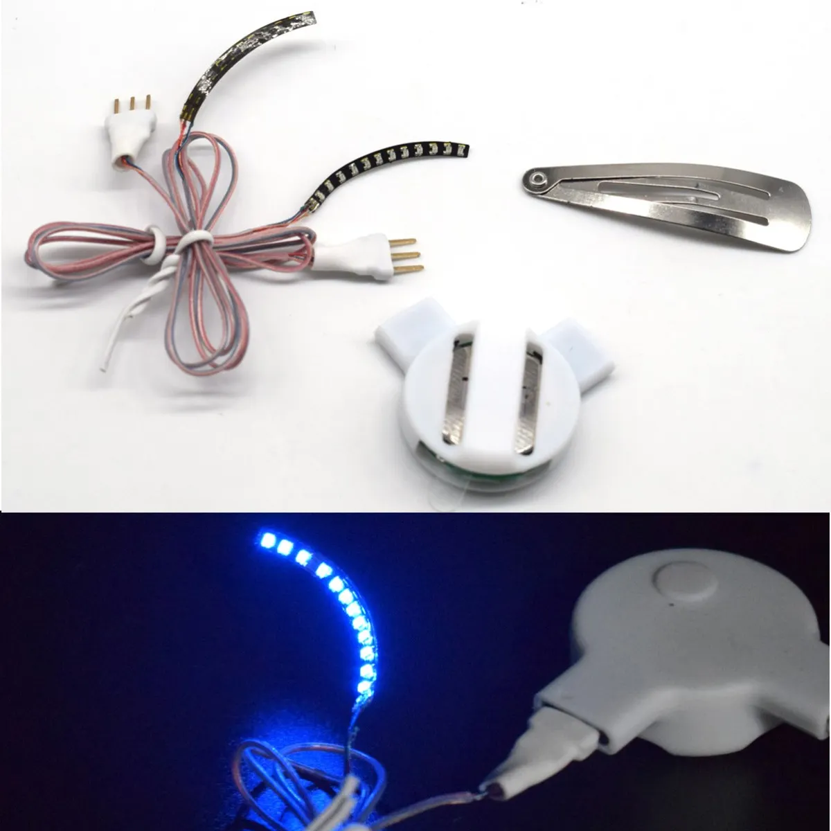 LED Strips False Eyelashes Sticker Halloween Party Bar 3D Led Lashes