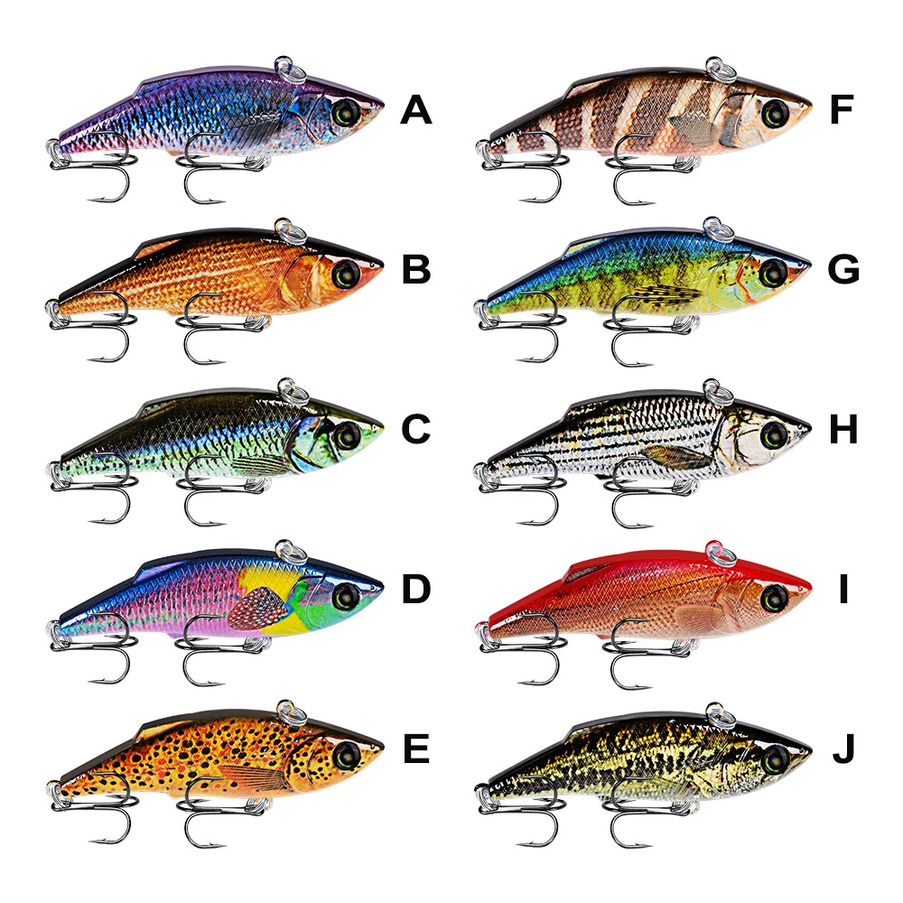 79 мм, 10,5 г, Тонущая рыболовная приманка, беспламенная воблер, жесткая искусственная Вибрирующая Приманка VIB, вся глубина, зимние снасти для подледной рыбалки