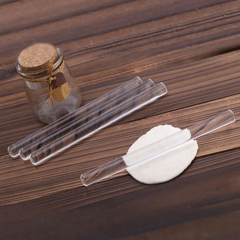 

1pcs Mini Acrylic Rolling Pin Fondant Roller Length 6.5" Diameter 0.51" Baking Rough Clay Pizza Pasta Roller Non Stick 1PC