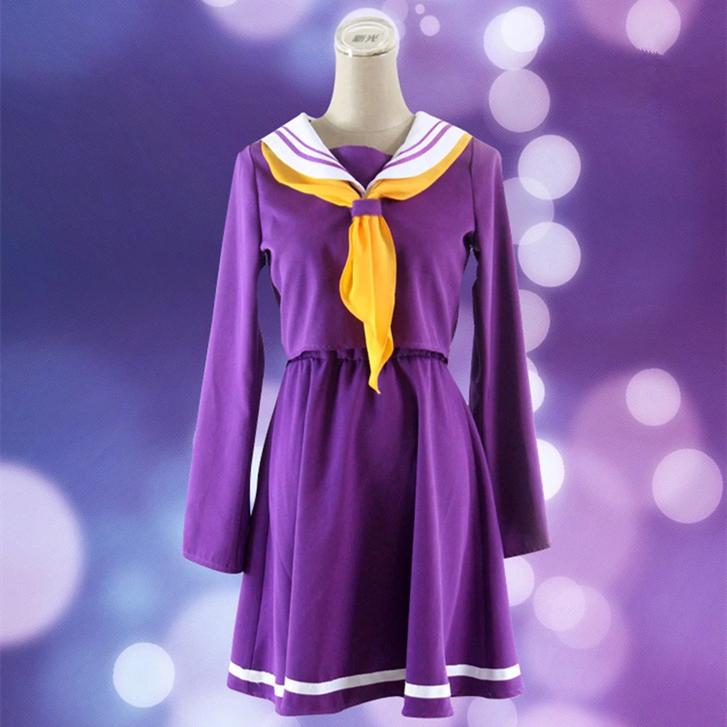 Костюмы для матросов No Game Life Shiro Emboitement Heroine фиолетовые и синие комплекты