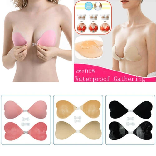 Waterproof Breast Lifting Bra Tape Silicone Invisible Nipple Cover  Strapless US - AliExpress