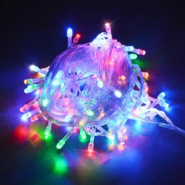 Led String Light 220v Outdoor Fairy Garland Bulbs Garden Home Wedding Decoration Lights Chain Waterproof Eu Plug
