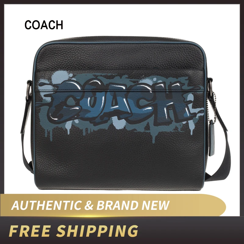 

MENS COACH (F50483) KEITH HARRING CHARLES CAMERA HULA LEATHER CROSSBODY BAG