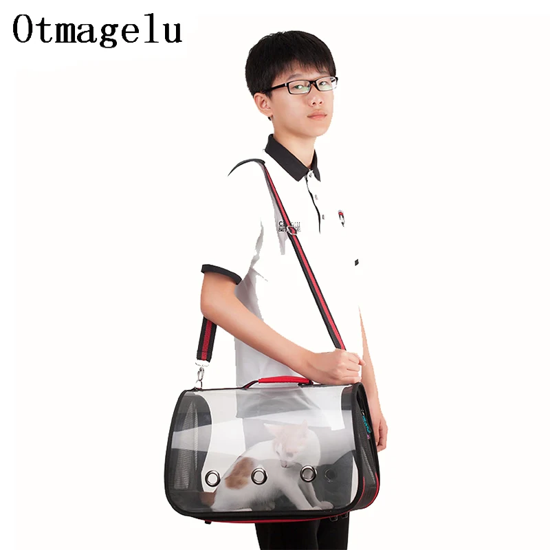 Outdoor Dog Cat Travel Bag Portable Pet Travel Dog Carriers Handbag Bag Travel Puppy Carrying Backpack Transparent Shoulder Bags13
