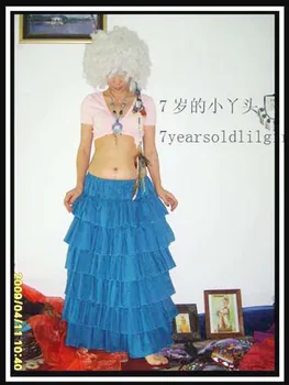 

6tiered 20yards100%cotton tribal belly dance skirt EU05