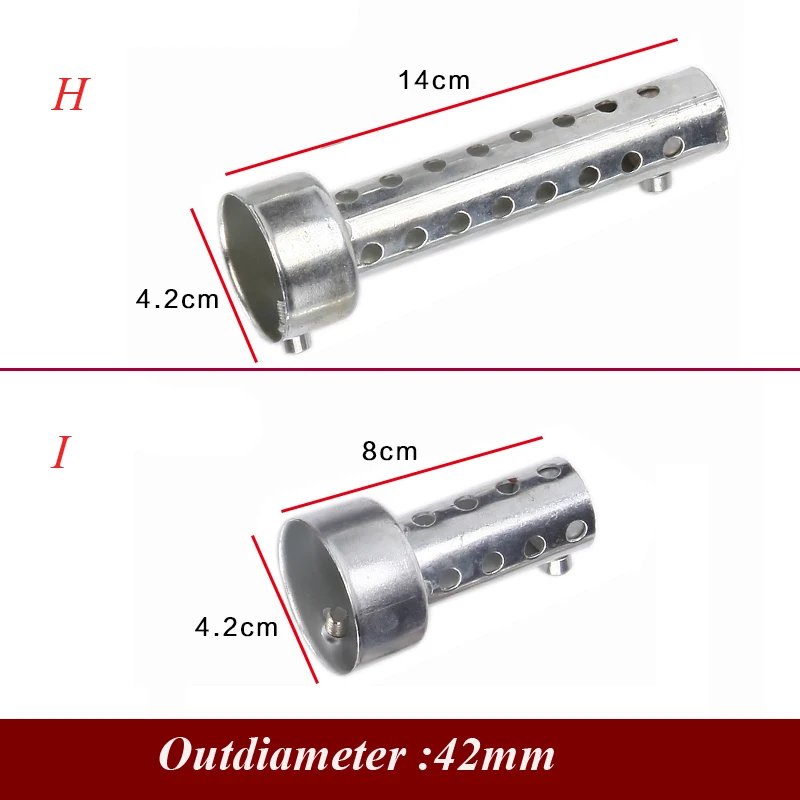 Универсальный глушитель выхлопной трубы мотоцикла регулируемый глушитель дБ убийца outdieter 35 мм 42 мм 45 мм 48 мм 60 мм для мотогонок