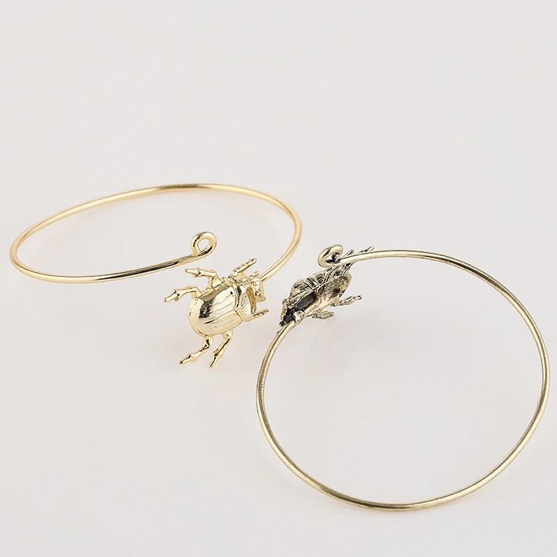 

3pcs/Lot New Mix Color Lovely Beetle Shaped Bangle Fashion Adjustable Bangles Men And Women Jewelry Free Shipping