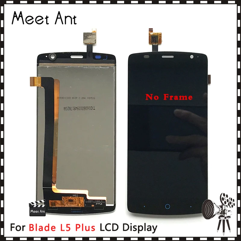 High Quality 5.0'' For ZTE Blade L5 and Plus LCD Display Screen With Touch Digitizer Assembly|Экраны для мобильных