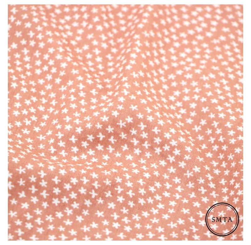 SMTA хлопчатобумажная ткань Лоскутная Ткань по метру ткань для вышивки для рукоделия Цветочная звезда 50*160 см D20