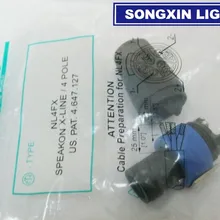 1 шт. XIASONGXIN светильник NEUTRIK тип NL4FX Speakon 4 полюс штекер коннекторы для аудио колонок