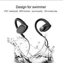 Плавание гарнитура bluetooth IPX7 Водонепроницаемый с 8 Гб для хранения Беспроводной спортивные наушники наушников