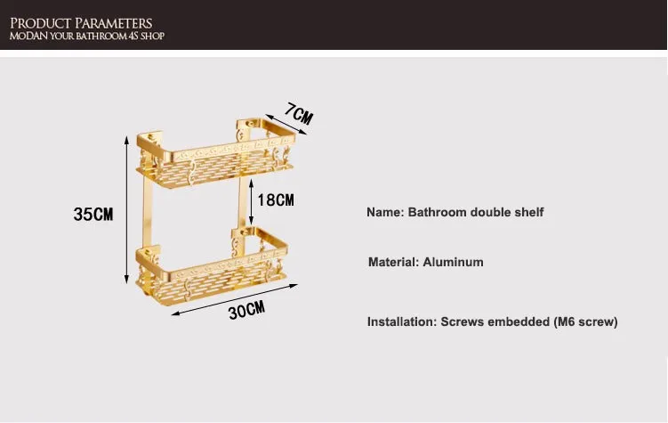 Gold Bathroom Shelf  (27)