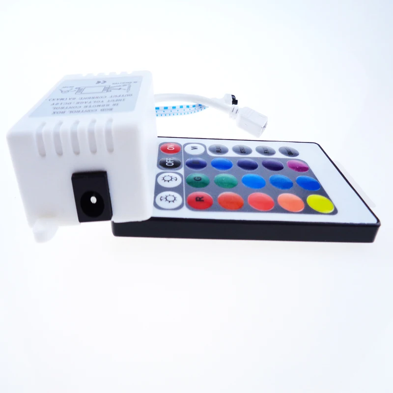 Контроллер rgb для светодиодной ленты 5050 3528 6A 24Key с ИК пультом дистанционного