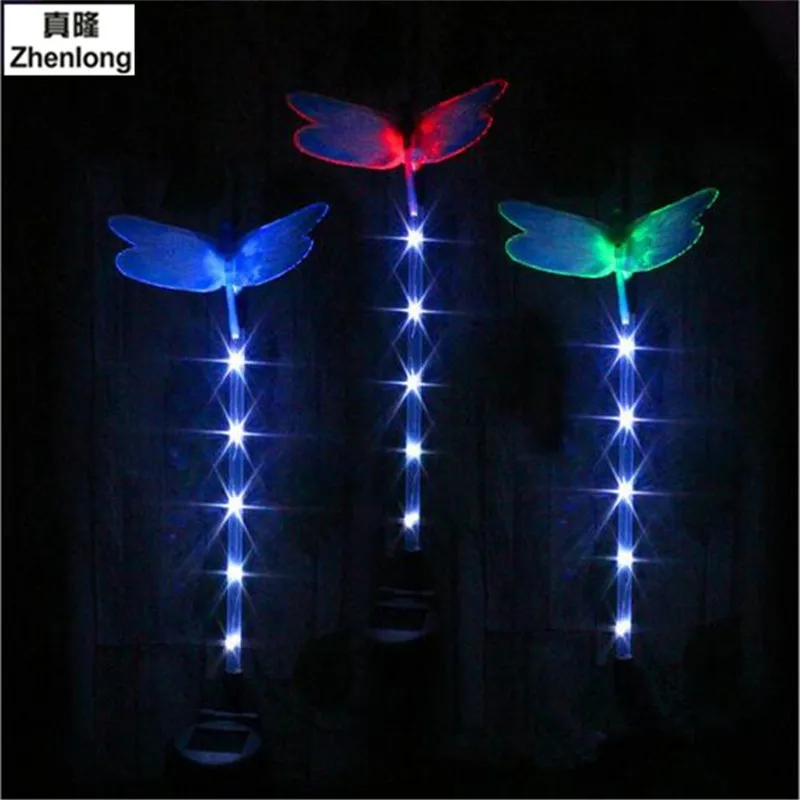 

Solar Glowing Rod Optical Fiber Butterfly Dragon Fly Hummingbird Field Cutting Garden Lawn Decorative Lighting Outdoor Colorful