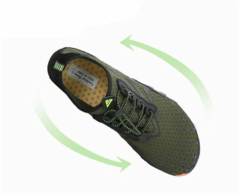 أكوا أحذية الصيف أحذية الرجال تنفس نعال شاطئ المنبع أحذية الكبار امرأة السباحة الصنادل جوارب الغوص تنيس Masculino