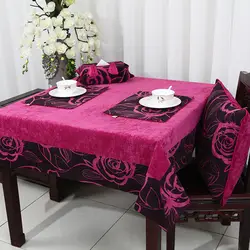 Новый Лоскутное толстый Роза скатерть Европа американский стиль чай скатерть роскошный обеденный стол защиты колодки покрытие стола