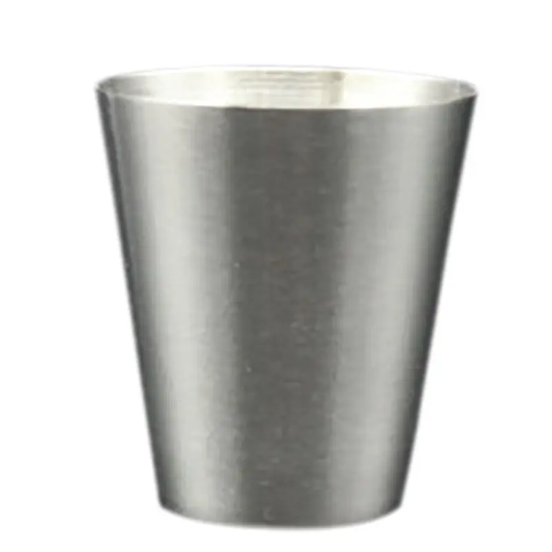 2 pcs/set  30ml wine glass set Stainless Steel Set Wine Beer glass Mugs drinking tools water cup