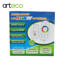 DC12 24A 2 4G 18A LED RGBW Controller Touch screen RF wireless Remote Controller For LED