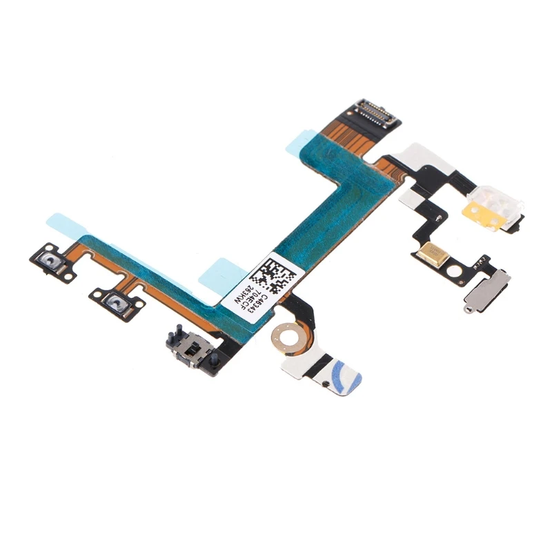 

Phone Power Button On Off Mute Volume Switch Connector Flex Cable For iPhone 5S