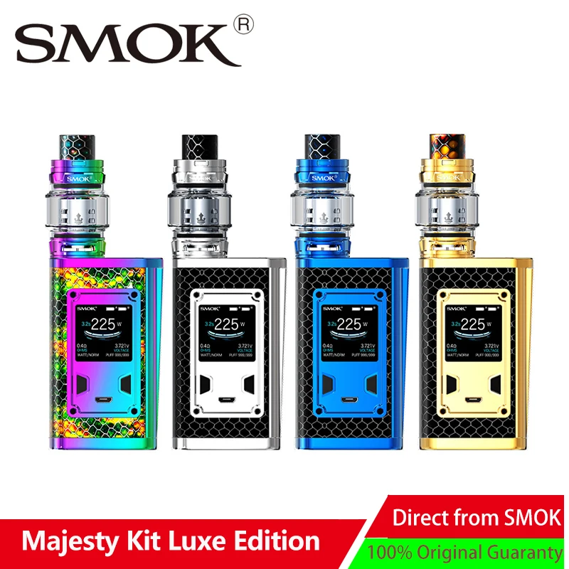 

SMOK Majesty Kit Luxe Edition 225W Vape Kit with Large Capacity vaporizer 8ml/2ml TFV12 Prince Tank Carbon Fiber Editions